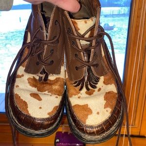 Double H Faux-CowHide Shoes